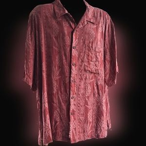 Reyn Spooner silk jacquard 2xl Aloha shirt